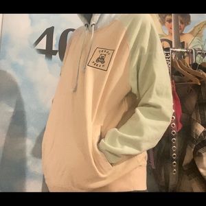 teddy fresh pastel color block hoodie size large